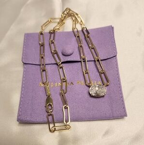 Melinda Maria "Hello Gorgeous" Samantha Chain Necklace [NWT!]